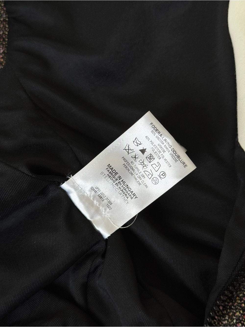 Stella McCartney Tweed and Scuba Mock-Neck Sleeveless Body Con Top - Size 40 - Picture 10 of 11